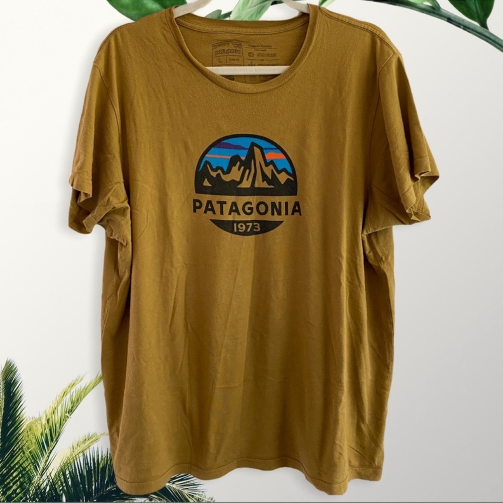 Patagonia Fitz Roy Scope Organic Slim Fit Tee Sz L